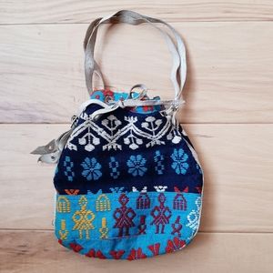 Vintage Embroidered Handmade Folk Pouch